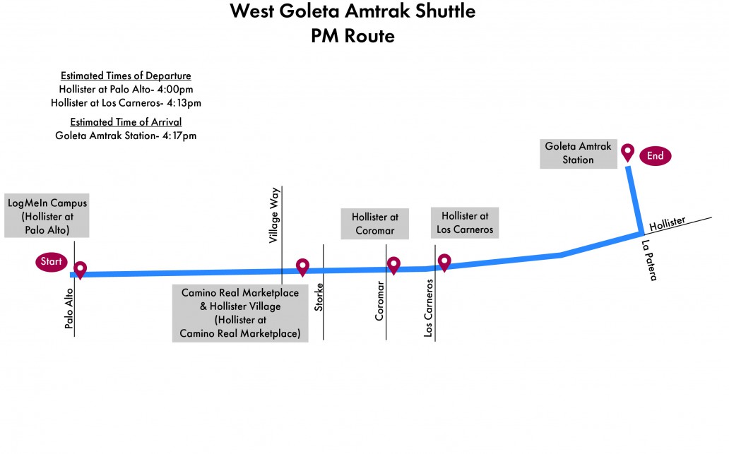 Goleta Bus Routes Free Bus Shuttle Service for New Amtrak Schedule - edhat