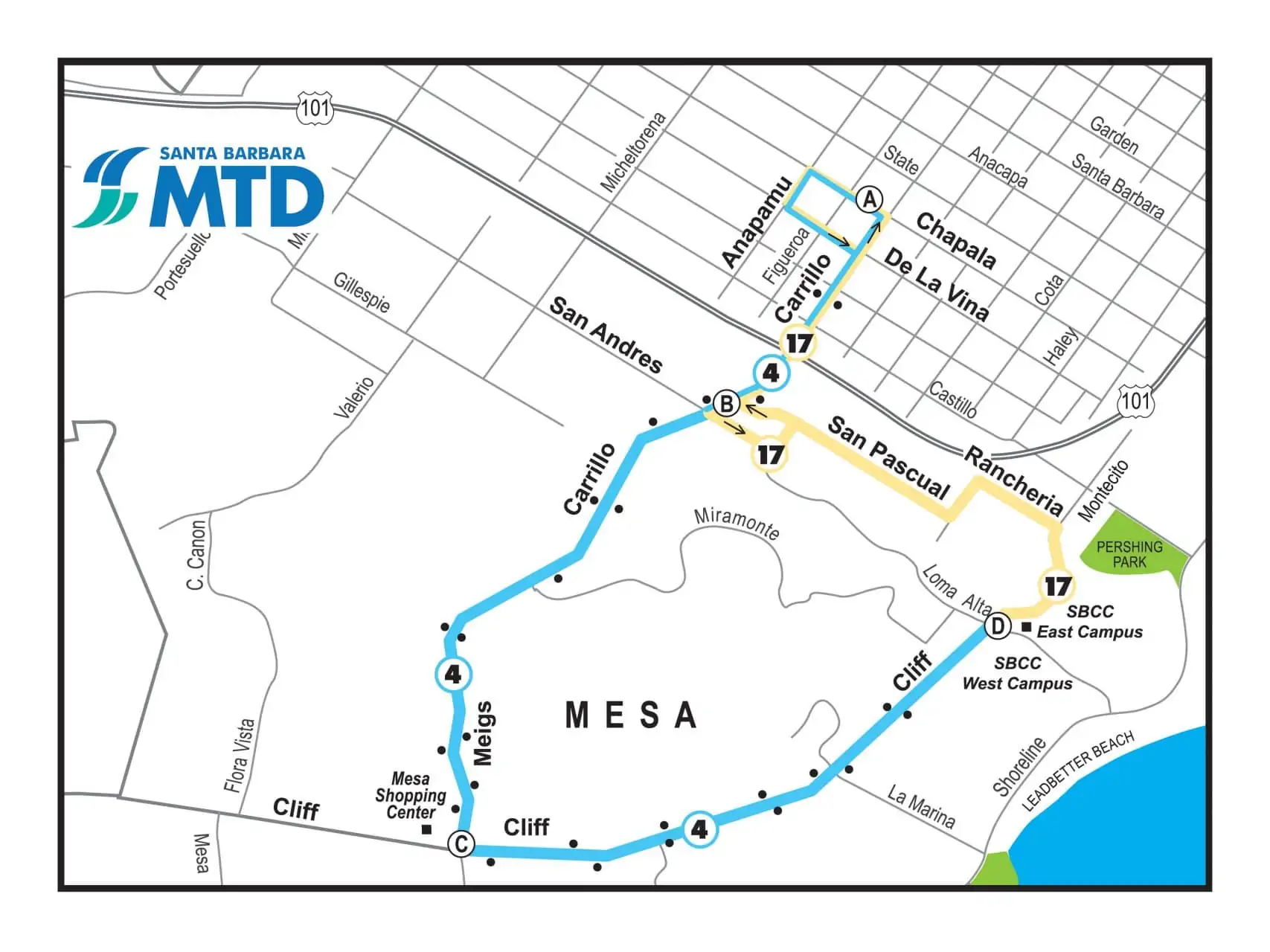 Line 4 – Mesa/SBCC