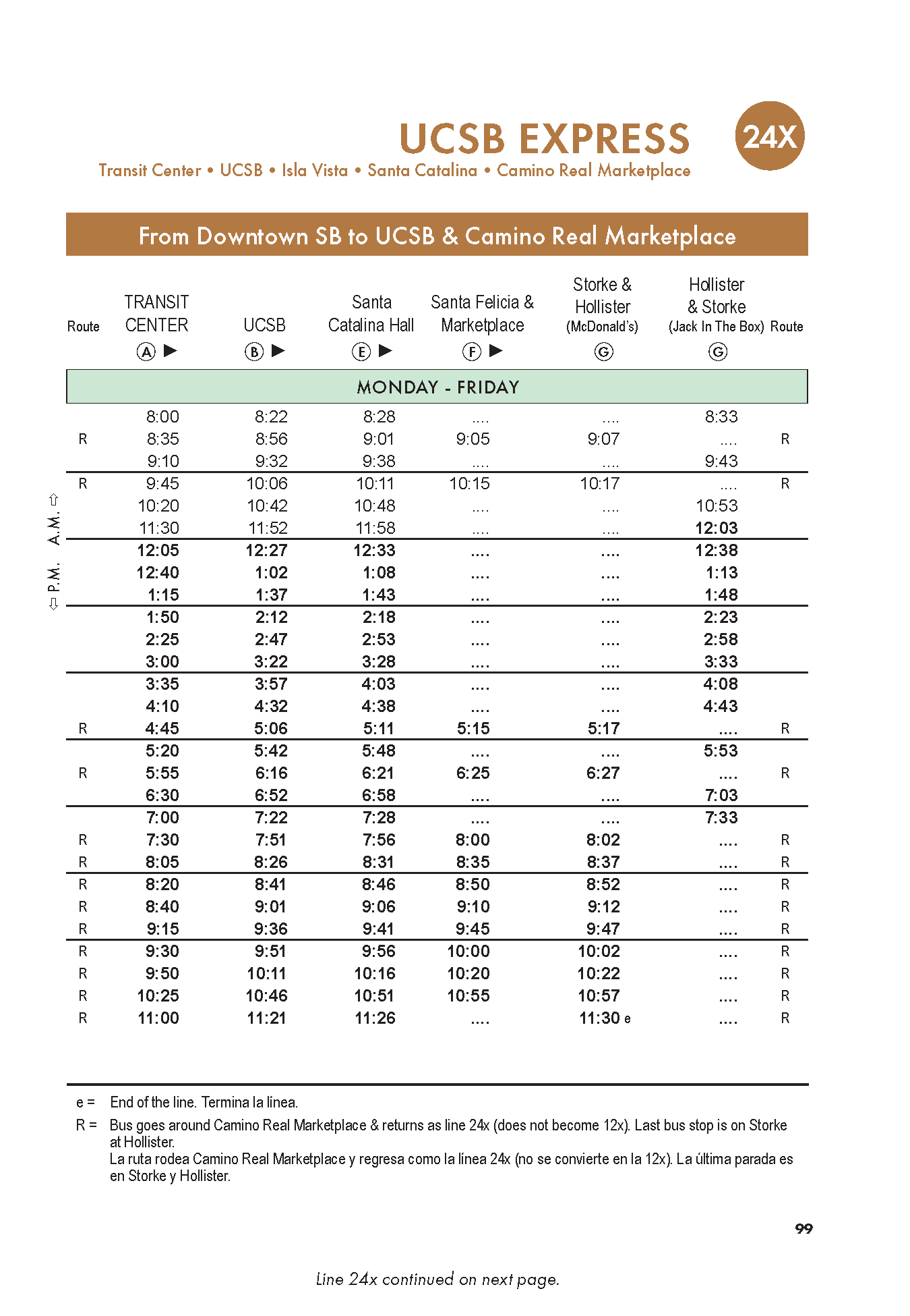 Line 24x UCSB Express Santa Barbara MTD