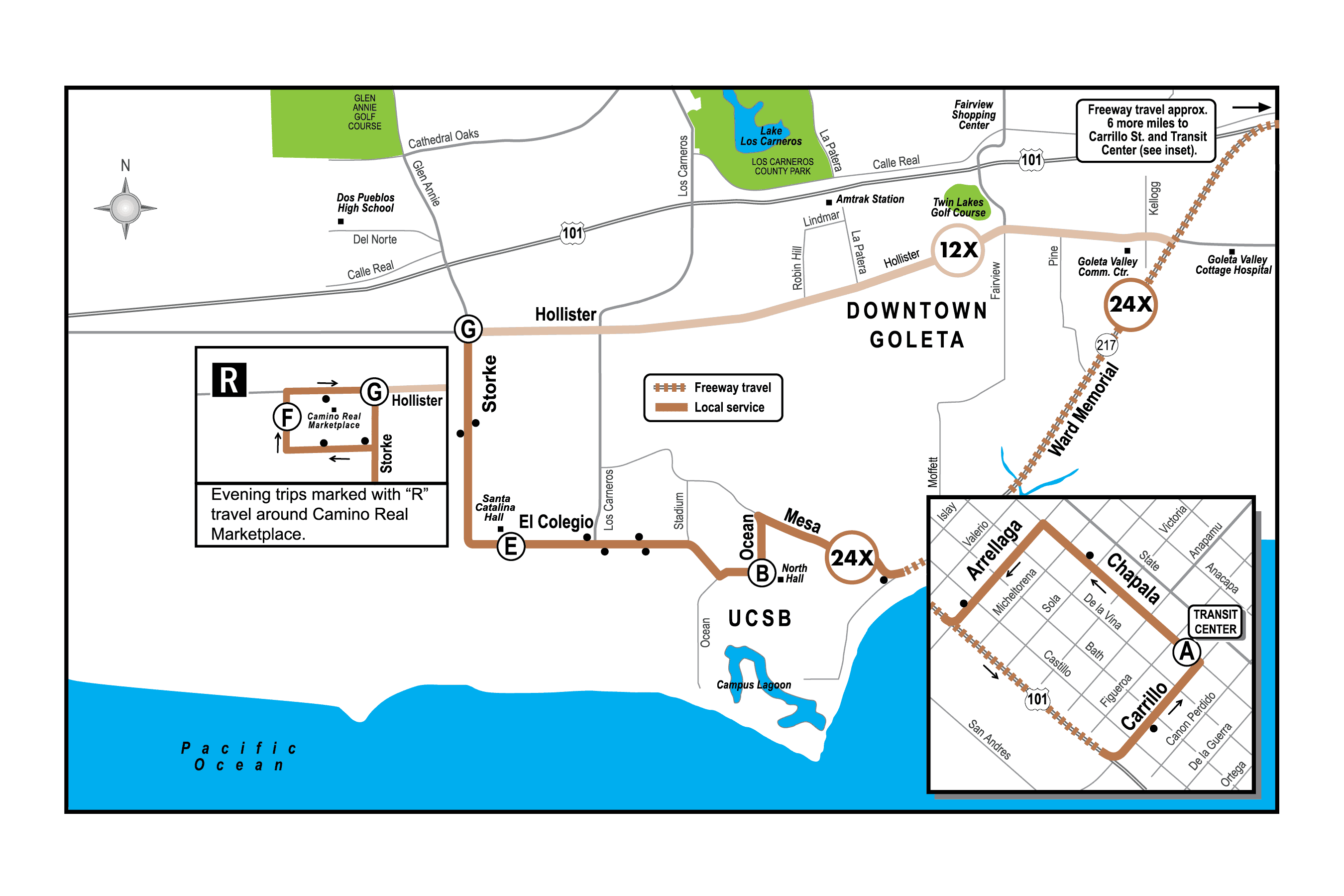 Route 24X map