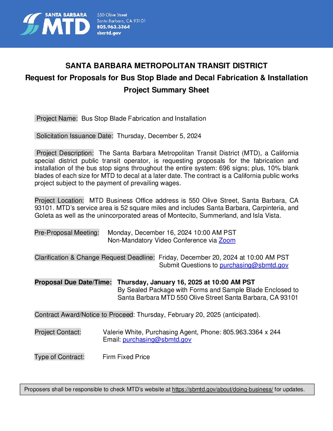 Bus Stop Blade And Decal Fabrication Installation RFP 20241205 bus-stop-blade-and-decal-fabrication-installation-rfp-20241205