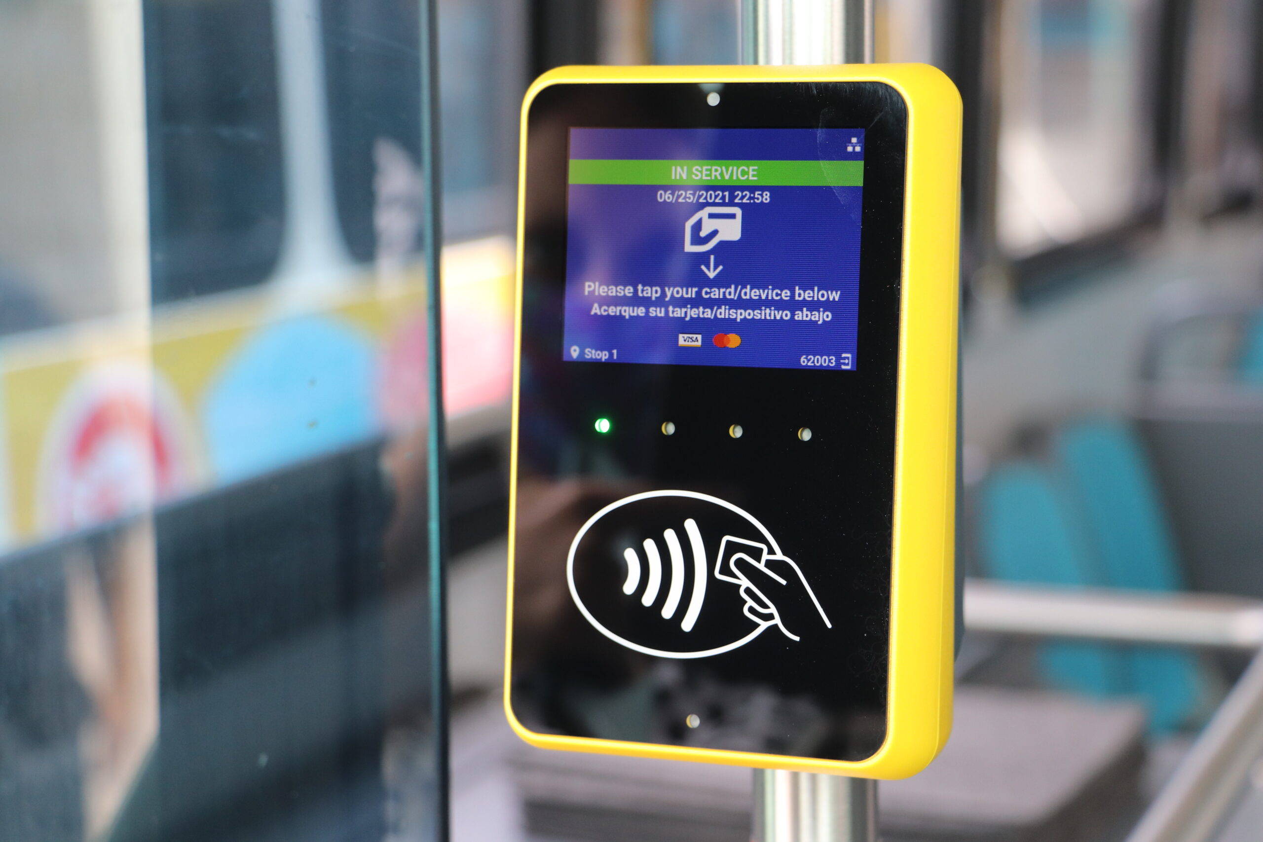 Driver opening WAVE van door