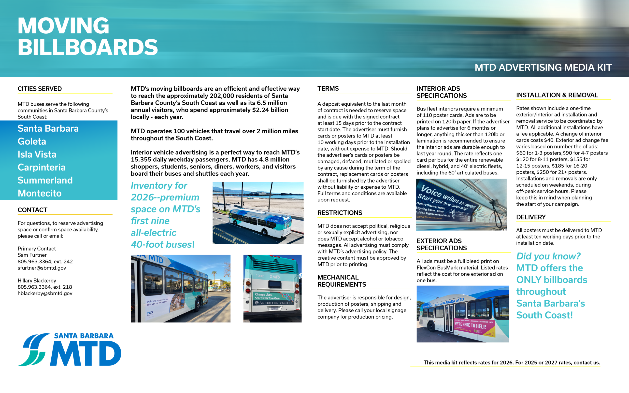Front page of the MTD 2026 Media Kit